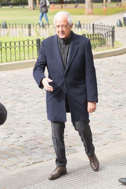 El ex presidente de River, Rodolfo D'Onofrio. Vigil era un gran hincha del club y tenía palco para ver todos los partidos del equipo.