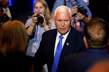 El ex vicepresidente Mike Pence, aspirante a la candidatura republicana a la presidencia (Archivo)