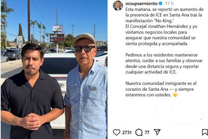 El exalcalde de Santa Ana señaló que se produjeron al menos cinco redadas en la ciudad este fin de semana