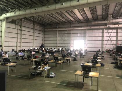 El examen para cubrir los juzgados federales de Comodoro Py se tomó en uno de los pabellones de Tecnópolis