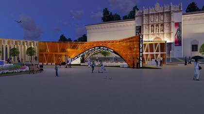 El “EXCHANGE Pavilion”, que se encuentra en la Plaza de Panamá del Parque Balboa, será parte de la Semana del Diseño San Diego 2024
