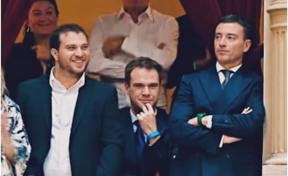 El exdiputado de la Coalición Cívica Juan Manuel López en la apertura de sesiones ordinarias junto a Rodrigo De Loredo (UCR) y Nicolás Pakgojz (LLA)