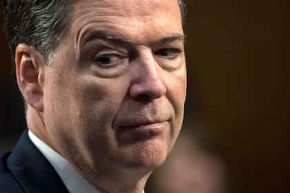 El exdirector del FBI James Comey en el Congreso en Washington el 8 de junio del 2017
