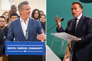 Por qué la pelea entre Arnold Schwarzenegger y Gavin Newsom por la Proposición 50 se volvió personal