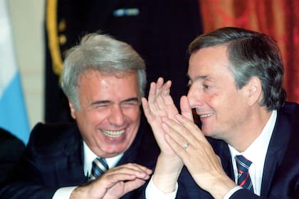 El exgobernador junto al expresidente Néstor Kirchner