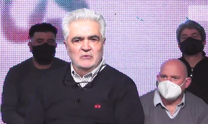 El exgobernador Sergio Acevedo, durante un acto del frente SER Unidos