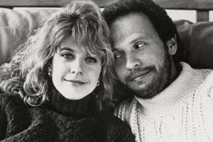 Una fotografía promocional del film de 1989 en la que Crystal luce un suéter similar al que lleva en la fotografía que compartió en las redes