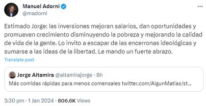 El exlegislador Jorge Altamira y el vocero presidencial Manuel Adorni parecieron no entender el mensaje sobre el personaje de Breaking Bad