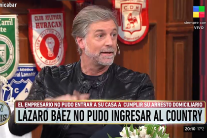 El exmodelo se refirió a "lo que piensan" los vecinos del country donde Lázaro Báez planeó cumplir su arresto domiciliario