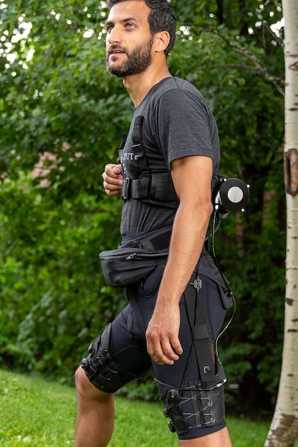 El exotraje permite caminar y correr más sin que resulte pesado cuando no se usa