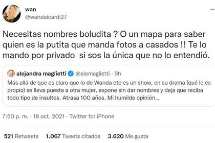 El explosivo tuit con el que Wanda Nara parece reafirmar quién es la tercera en discordia en su supuesta separación de Mauro Icardi