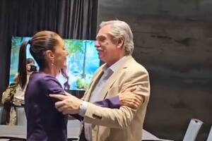 El abrazo de Alberto Fernández con Sheinbaum y los saludos de Cristina Kirchner y Evo Morales
