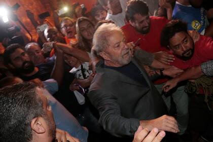 El expresidente brasileño, momentos antes de ser detenido