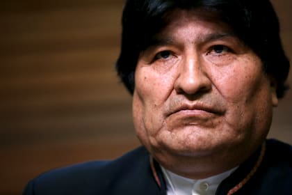 El expresidente de Bolivia, Evo Morales, da una conferencia de prensa en Buenos Aires, Argentina, el 21 de febrero de 2020
