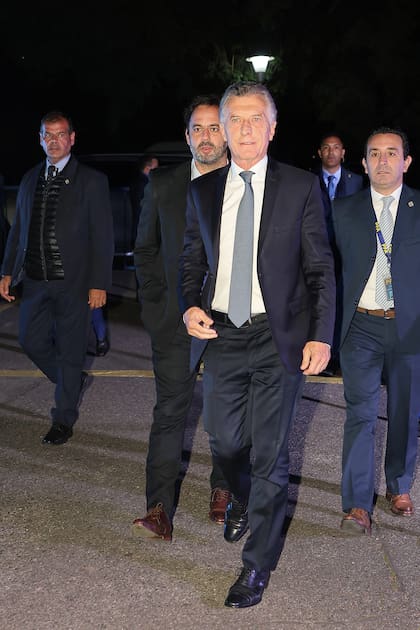 El expresidente Mauricio Macri llega a la cena de la Fundación Libertad