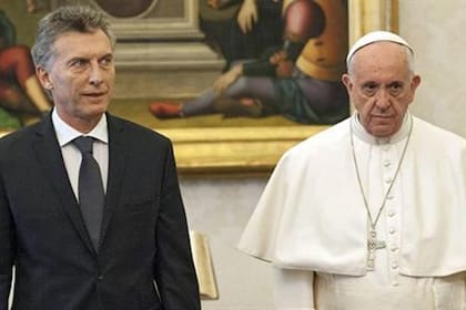 El expresidente Mauricio Macri y el papa Francisco
