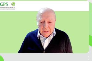 El exsecretario de Agricultura, Marcelo Regúnaga durante su exposición en el congreso anual de Aapresid