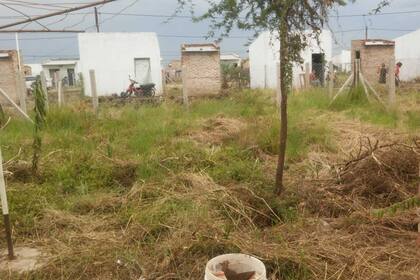 El exterior de la casa de Dalma Cabañas, una de las personas beneficiadas, recientemente, con la entrega del módulo habitacional
