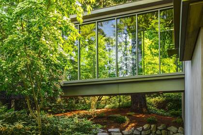 El exterior de una de sus propiedades