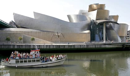 El exterior del Museo Guggenhein de Bilbao