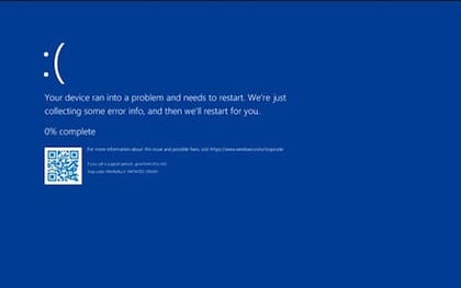 El fallo generalizado de Windows que arrojó una pantalla azul en los ordenadores de cientos de usuarios ocurrió por una falla de actualización