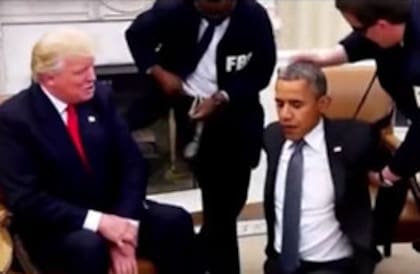 El falso arresto de Obama reposteado por Trump, en otra oportunidad en la que el republicano usó la tecnología para burlarse de otros
