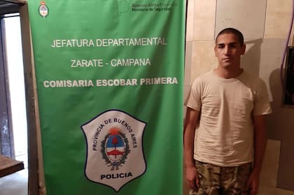 El falso soldado quedó detenido en la Comisaría Primera de Escobar