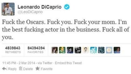 El falso tuit de DiCaprio