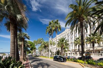 El famoso Boulevard de la Croisette, en Cannes