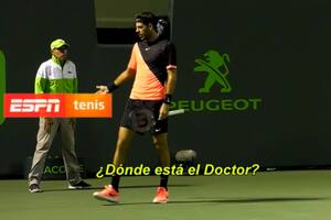 Del Potro: ¿Dónde está el doctor? ¿Comiendo una hamburguesa?