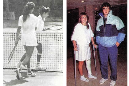 El fatídico partido en Roland Garros con Susan Mascarin y cómo terminó; en la imagen, Mariana con su hermano Guillermo