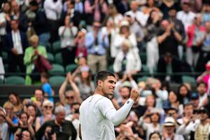 Wimbledon: la remontada de Alcaraz a puro ace, el récord de Djokovic y el adiós de los argentinos