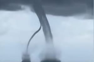 El fenómeno metrológico sorprendió a los turistas