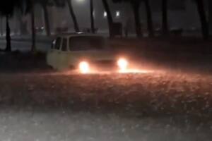 El feroz temporal azotó la ciudad de Vera