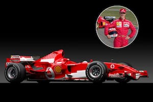 El Ferrari 248 F1 de 2006, el último coche de Fórmula 1 conducido por Michael Schumacher en la escudería
