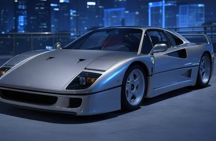 El Ferrari F40 modelo 2025, según la IA