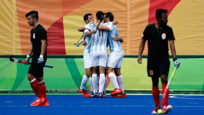 El festejo argentino ante Canadá