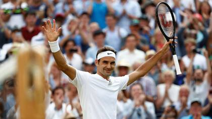 El festejo de Federer