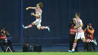 El festejo de Modric