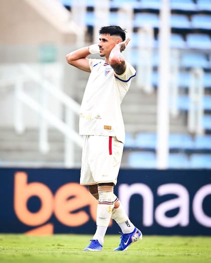 El festejo de Bareiro ante Ferroviario, una señal que muchos interpretaron como un guiño