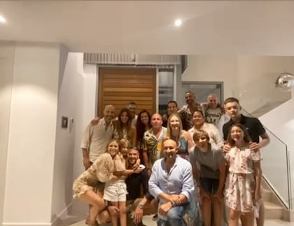 El festejo de cumpleaños de Evangelina Anderson junto a su familia y amigos.