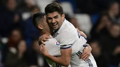 El festejo de Enzo Zidane