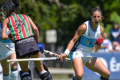 El festejo de GEBA ante Vélez en el Metropolitano de hockey femenino
