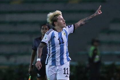 El festejo de gol de Yamila Rodriguez en el partido clave ante Paraguay