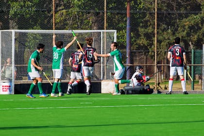 El festejo de Hurling ante Banco Provincia