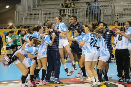 El festejo de La Garra tras lograr la clasificación a los Juegos Olímpicos