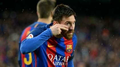 El festejo de Leo ante Sevilla