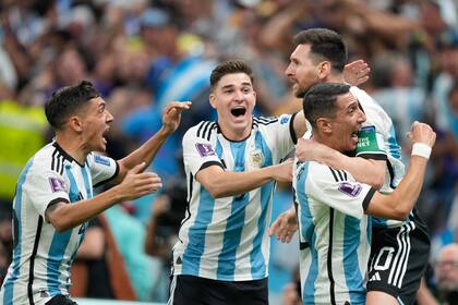 El festejo de Lionel Messi tras su golazo a México