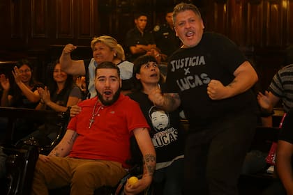 El festejo de Lucas Cabello en el momento del anuncio de la condena