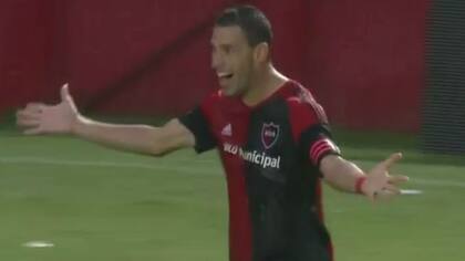 El festejo de Maxi Rodríguez